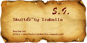 Skultéty Izabella névjegykártya